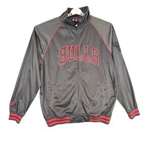 Chicago Bulls Mens XLT Jacket NBA Basketball Fleece Lined Full Zip Majestic